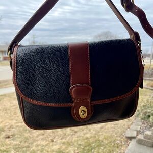 Vintage Coach Pebbled Leather Sheridan Shoulder Bag